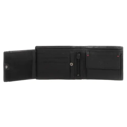 Czarny skórzany portfel męski Camel Active klasyczny model / Camel Active black leather men’s wallet classic design